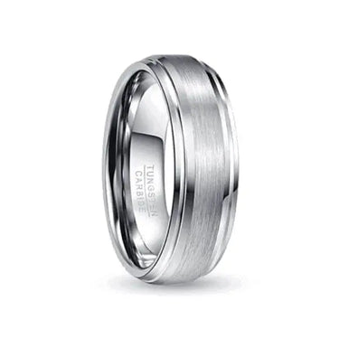 Orbit Rings Tungsten Carbide Planet Silver Slim